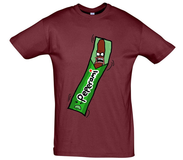 Angry Peperami Printed T-Shirt - Mr Wings Emporium 
