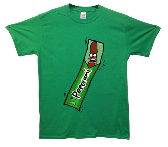 Angry Peperami Printed T-Shirt - Mr Wings Emporium 
