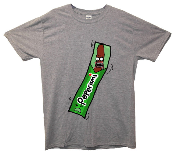 Angry Peperami Printed T-Shirt - Mr Wings Emporium 