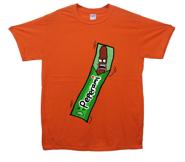 Angry Peperami Printed T-Shirt - Mr Wings Emporium 