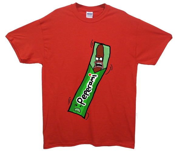 Angry Peperami Printed T-Shirt - Mr Wings Emporium 