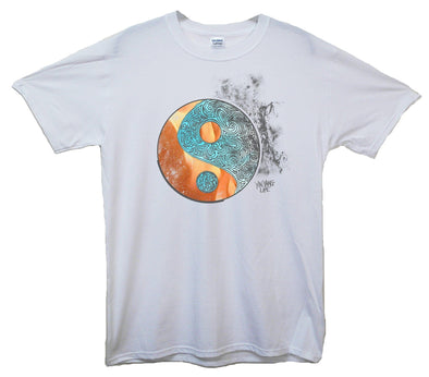 Colourful Yin Yang Life Printed T-Shirt - Mr Wings Emporium 