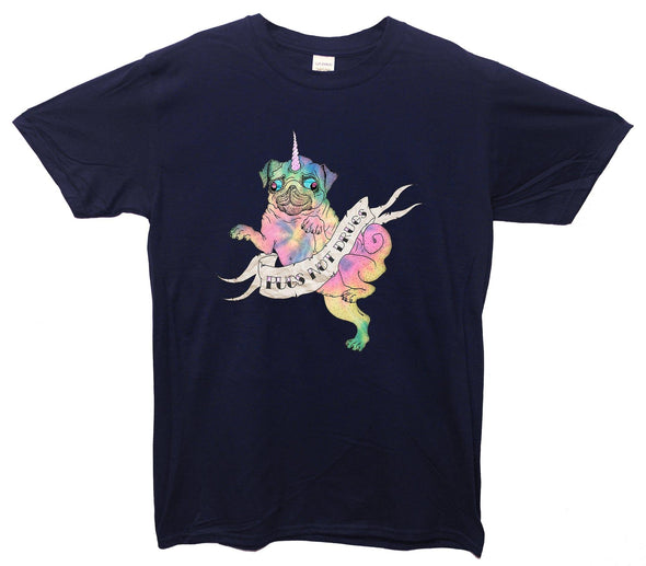 Fairy Unicorn Pug Printed T-Shirt - Mr Wings Emporium 