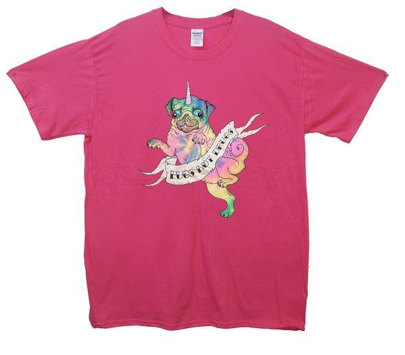 Fairy Unicorn Pug Printed T-Shirt - Mr Wings Emporium 