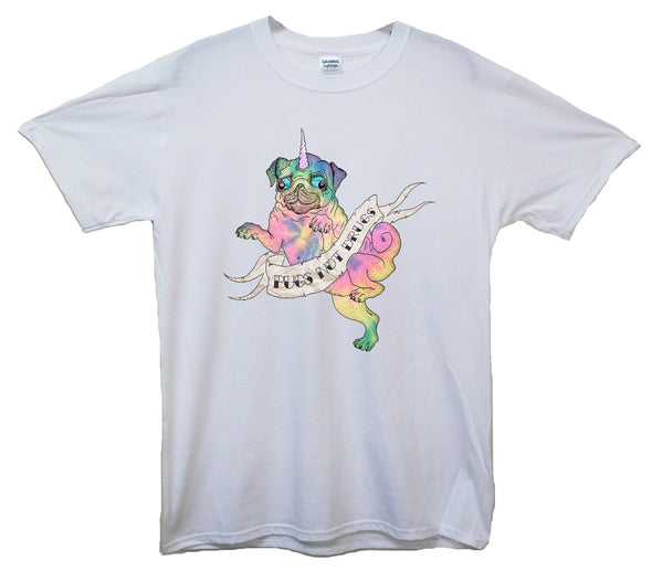 Fairy Unicorn Pug Printed T-Shirt - Mr Wings Emporium 