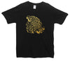 Gold Leopard Artwork Printed T-Shirt - Mr Wings Emporium 