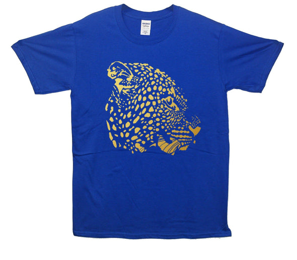Gold Leopard Artwork Printed T-Shirt - Mr Wings Emporium 