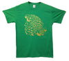 Gold Leopard Artwork Printed T-Shirt - Mr Wings Emporium 