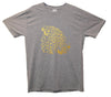 Gold Leopard Artwork Printed T-Shirt - Mr Wings Emporium 