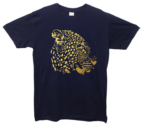 Gold Leopard Artwork Printed T-Shirt - Mr Wings Emporium 