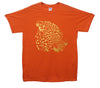 Gold Leopard Artwork Printed T-Shirt - Mr Wings Emporium 