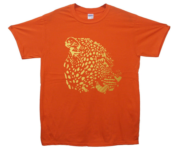 Gold Leopard Artwork Printed T-Shirt - Mr Wings Emporium 