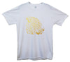 Gold Leopard Artwork Printed T-Shirt - Mr Wings Emporium 