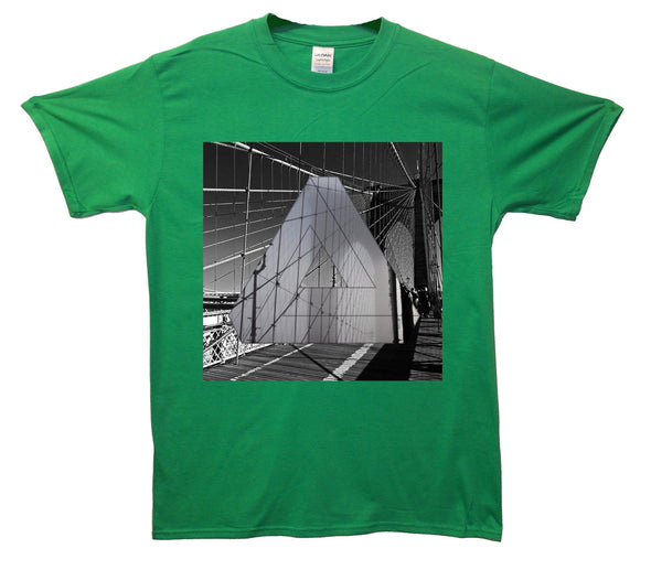 Brooklyn Bridge Triangle Prism Printed T-Shirt - Mr Wings Emporium 