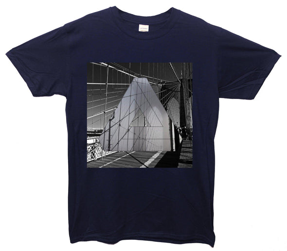 Brooklyn Bridge Triangle Prism Printed T-Shirt - Mr Wings Emporium 