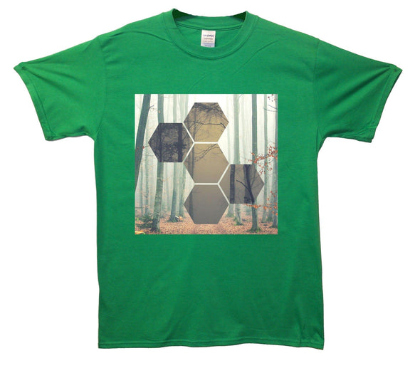 Forrest Hexagon Printed T-Shirt - Mr Wings Emporium 