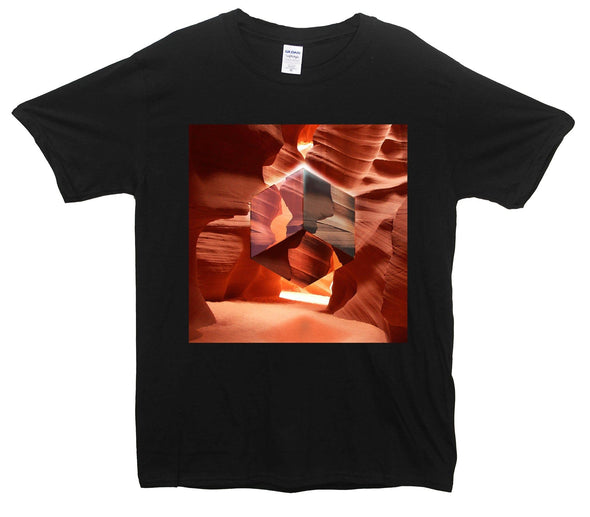 Desert Cube Printed T-Shirt - Mr Wings Emporium 