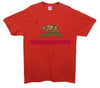 California Bear Flag Printed T-Shirt - Mr Wings Emporium 