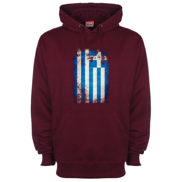 Greece Distressed Flag Printed Hoodie - Mr Wings Emporium 