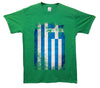 Greece Distressed Flag Printed T-Shirt - Mr Wings Emporium 