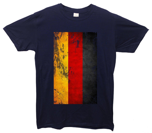 Germany Distressed Flag Printed T-Shirt - Mr Wings Emporium 