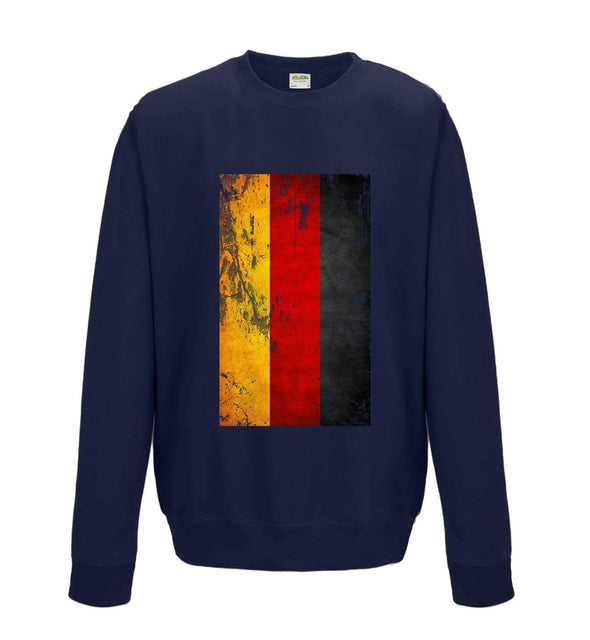 Germany Distressed Flag Printed Sweatshirt - Mr Wings Emporium 