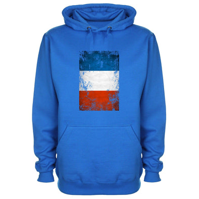 France Distressed Flag Printed Hoodie - Mr Wings Emporium 