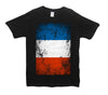 France Distressed Flag Printed T-Shirt - Mr Wings Emporium 