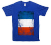 France Distressed Flag Printed T-Shirt - Mr Wings Emporium 