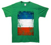 France Distressed Flag Printed T-Shirt - Mr Wings Emporium 