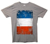 France Distressed Flag Printed T-Shirt - Mr Wings Emporium 