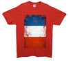 France Distressed Flag Printed T-Shirt - Mr Wings Emporium 