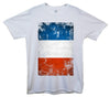 France Distressed Flag Printed T-Shirt - Mr Wings Emporium 