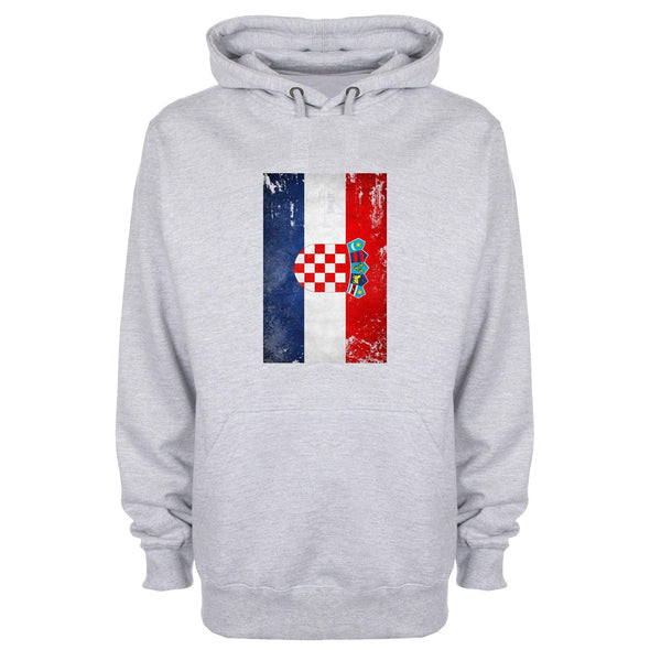 Croatia Distressed Flag Printed Hoodie - Mr Wings Emporium 