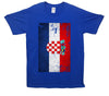 Croatia Distressed Flag Printed T-Shirt - Mr Wings Emporium 