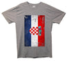 Croatia Distressed Flag Printed T-Shirt - Mr Wings Emporium 