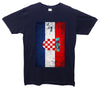 Croatia Distressed Flag Printed T-Shirt - Mr Wings Emporium 