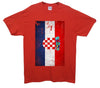 Croatia Distressed Flag Printed T-Shirt - Mr Wings Emporium 