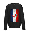 Croatia Distressed Flag Printed Sweatshirt - Mr Wings Emporium 