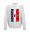 Croatia Distressed Flag Printed Sweatshirt - Mr Wings Emporium 