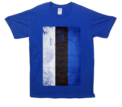 Estonia Distressed Flag Printed T-Shirt - Mr Wings Emporium 