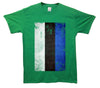 Estonia Distressed Flag Printed T-Shirt - Mr Wings Emporium 