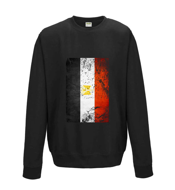 Egypt Distressed Flag Printed Sweatshirt - Mr Wings Emporium 