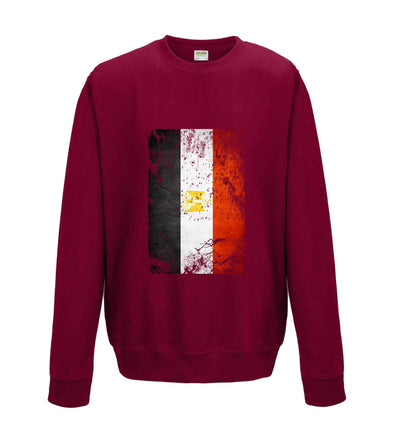 Egypt Distressed Flag Printed Sweatshirt - Mr Wings Emporium 