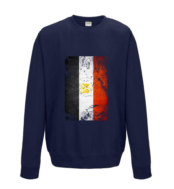 Egypt Distressed Flag Printed Sweatshirt - Mr Wings Emporium 