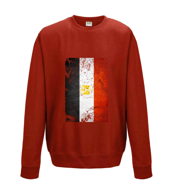 Egypt Distressed Flag Printed Sweatshirt - Mr Wings Emporium 