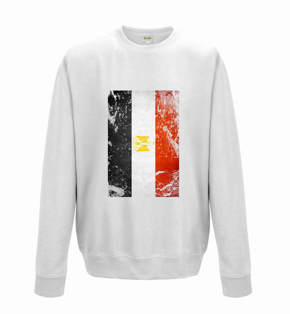 Egypt Distressed Flag Printed Sweatshirt - Mr Wings Emporium 