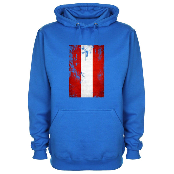 Austria Distressed Flag Printed Hoodie - Mr Wings Emporium 