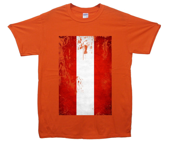 Austria Distressed Flag Printed T-Shirt - Mr Wings Emporium 