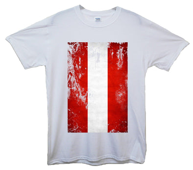 Austria Distressed Flag Printed T-Shirt - Mr Wings Emporium 